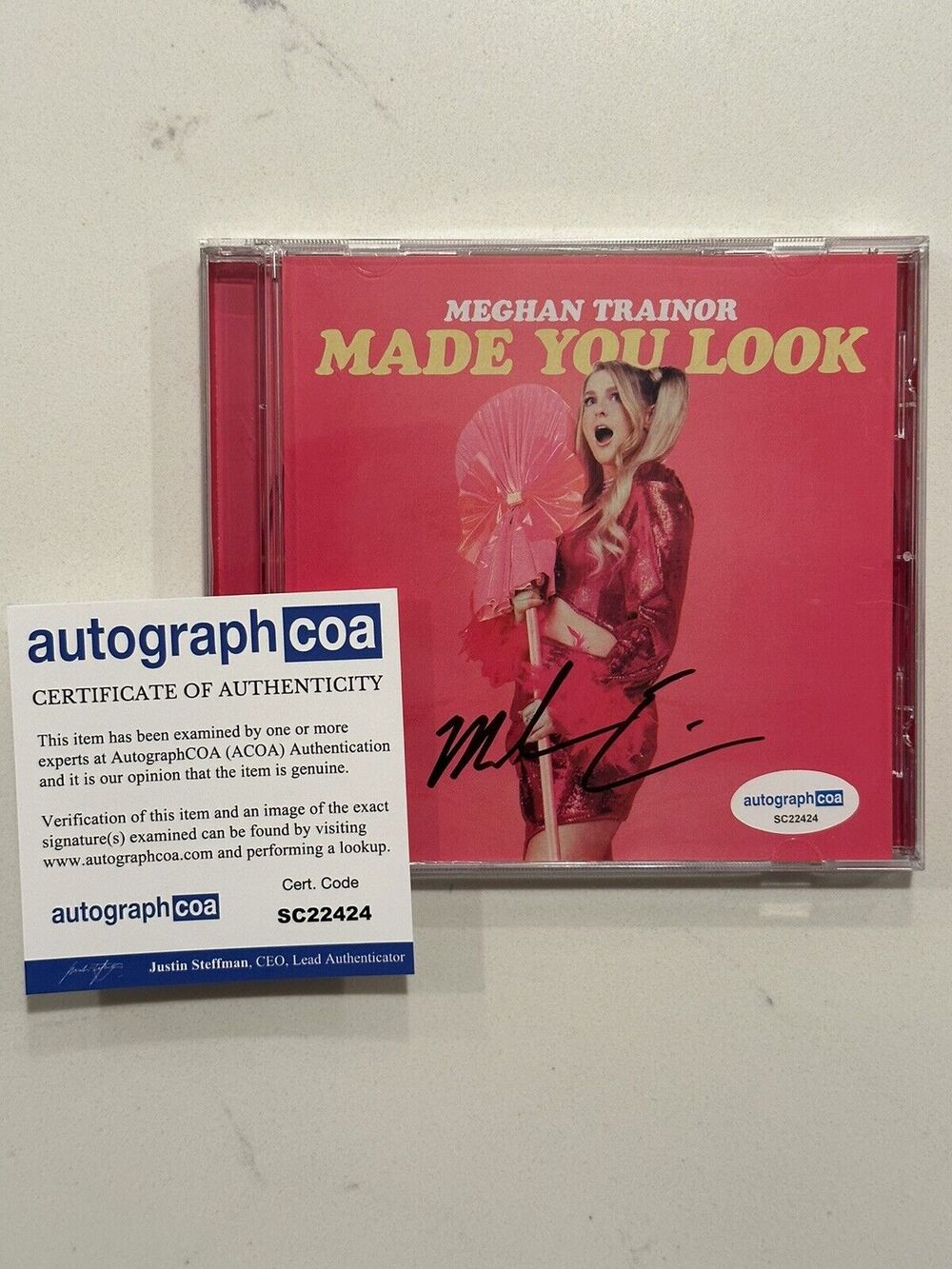 Meghan Trainor Signed CD Made You Look Autographed ACOA